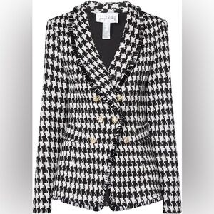 Joseph Ribkoff - Style: 204401 - Black/White houndstooth blazer size 2